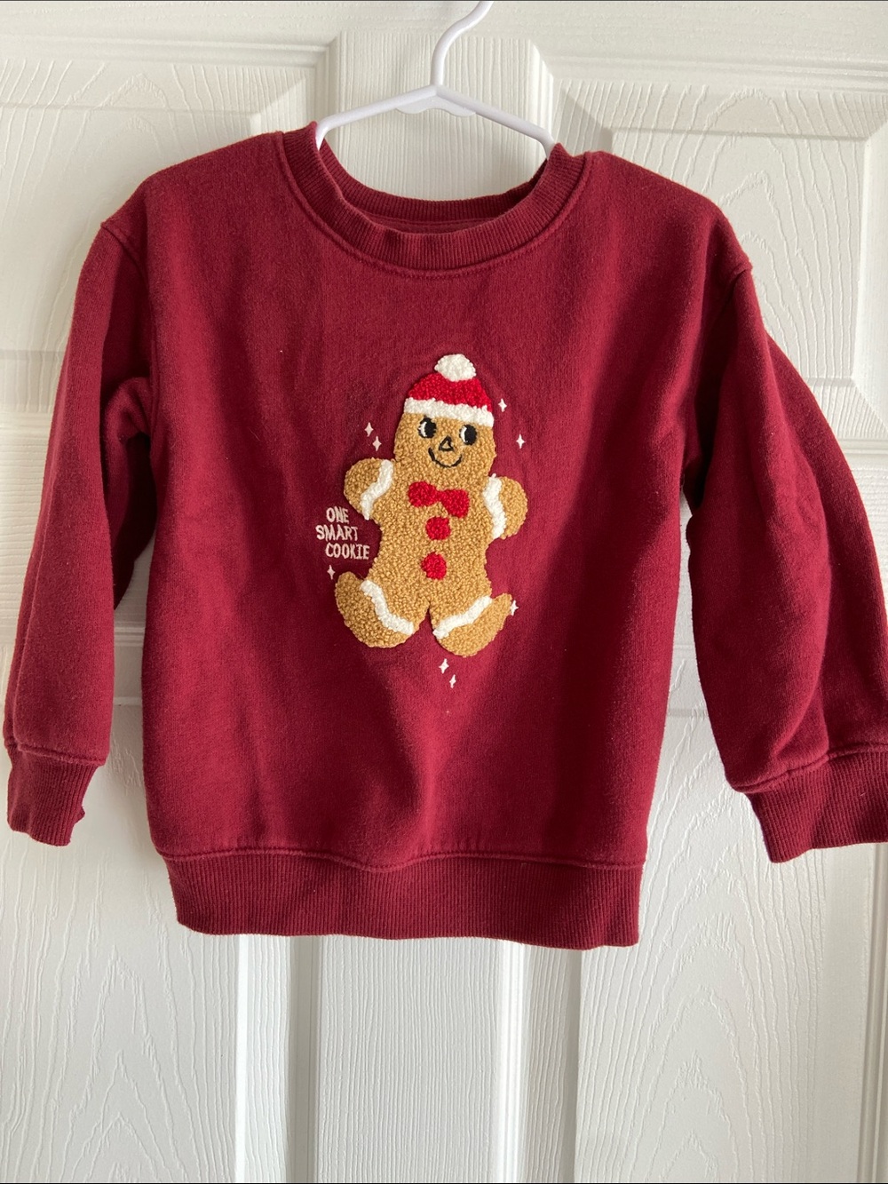 Cat & Jack Burgundy Gingerbread Graphic Crewneck Sweatshirt